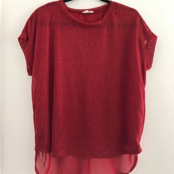 Flowy, split back, blouse - Picture 2 of 3